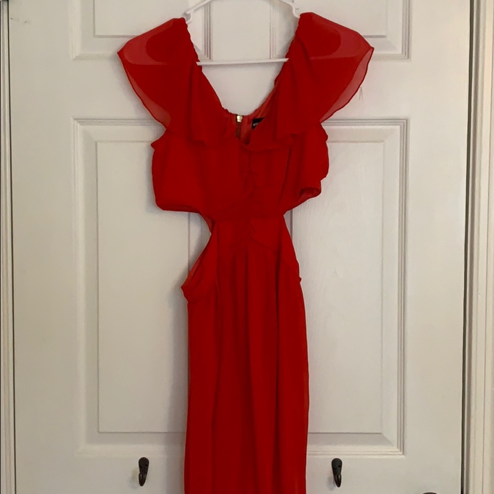 Red wet seal dress